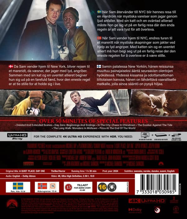 A Quiet Place: Day One - Ltd/Steelbook (4K Ultra HD + Blu-ray)