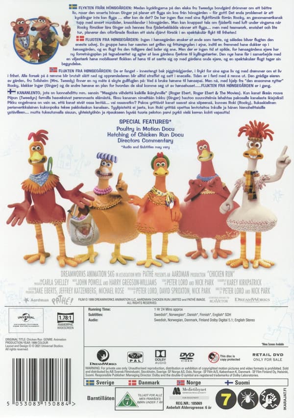Flykten från hönsgården (DVD)