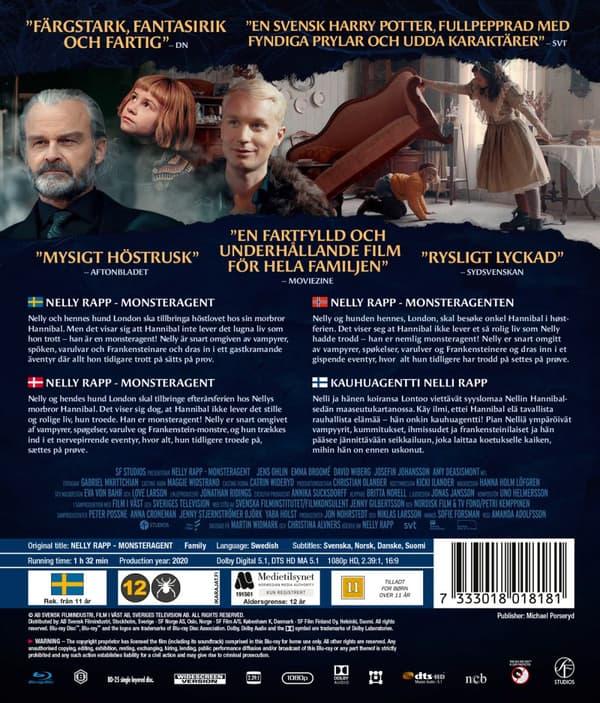 Nelly Rapp - Monsteragent (Blu-ray)