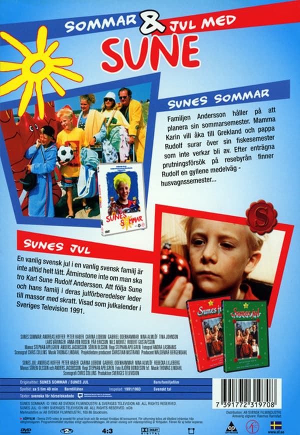 Sunes sommar + Sunes jul (3 DVD)