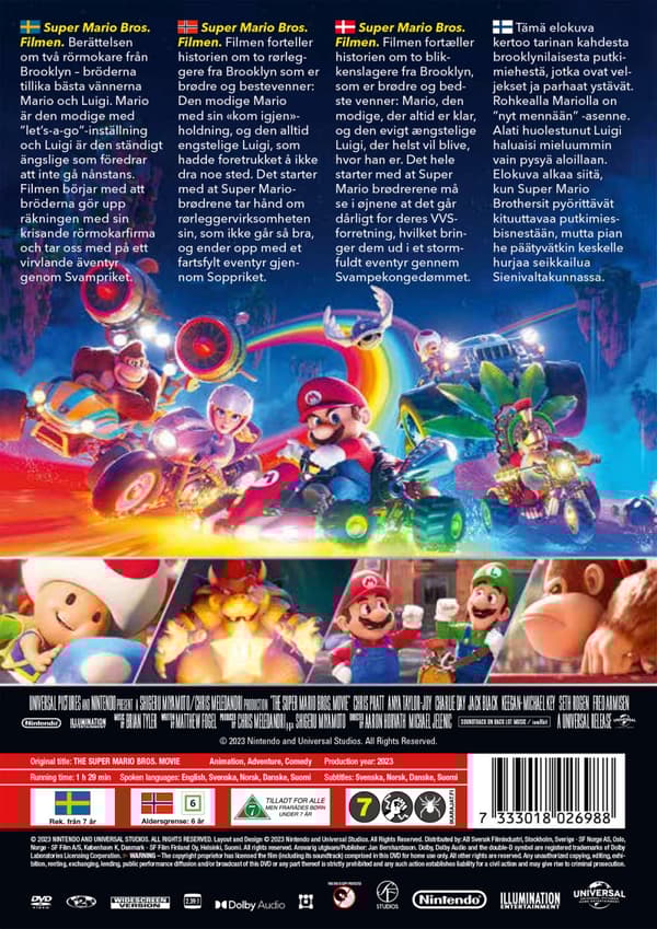 Super Mario Bros - Filmen (DVD)