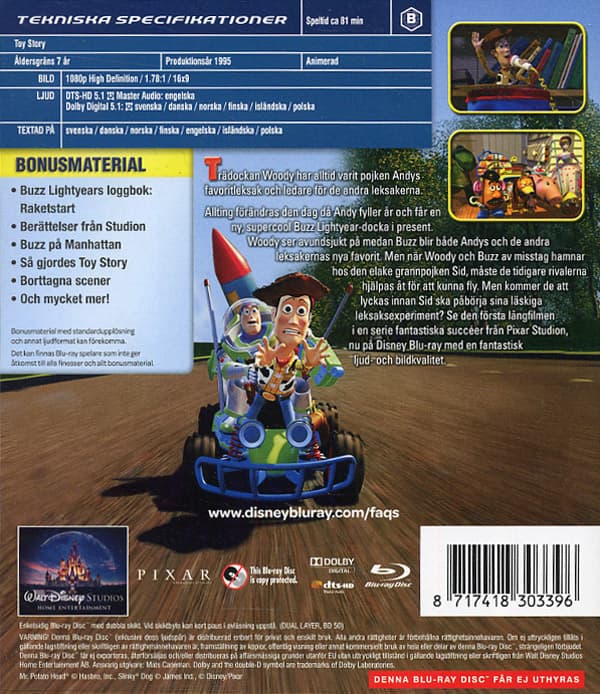 Toy story 1 (Blu-ray)