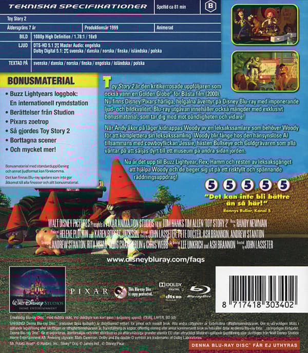 Toy story 2 (Blu-ray)