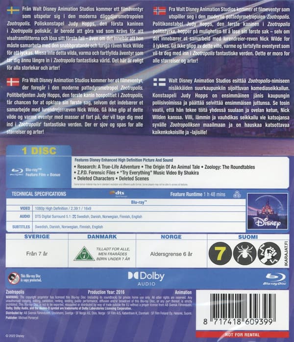 Zootropolis (Blu-ray)