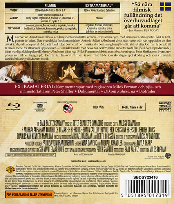 Amadeus / Director's cut (Blu-ray)