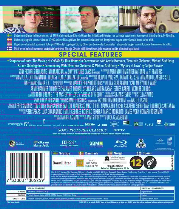 Call me by your name (Blu-ray)