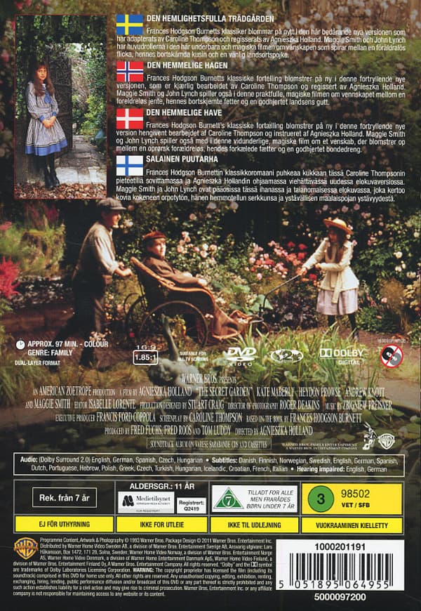 Den hemlighetsfulla trädgården (DVD)