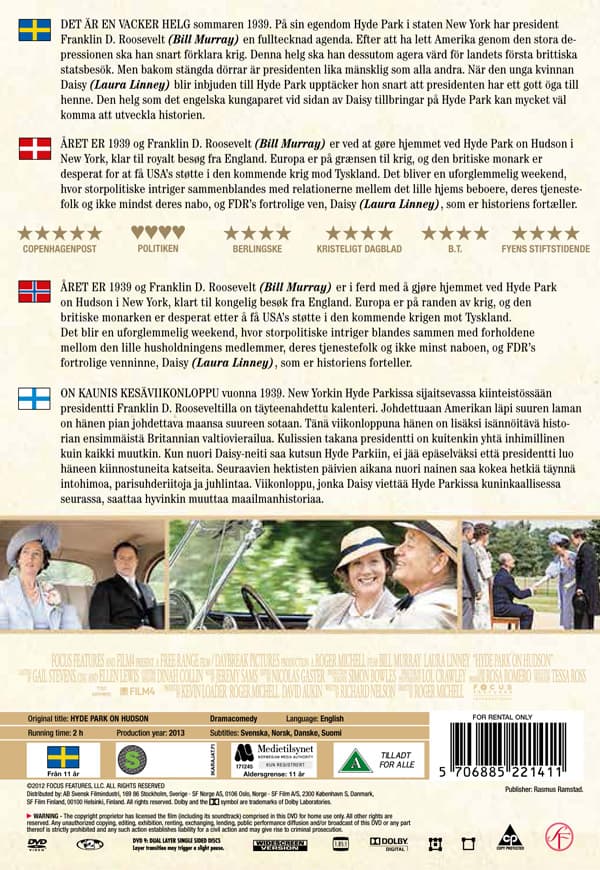 Hyde Park on Hudson (DVD)