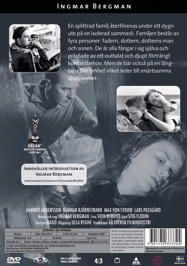 Ingmar Bergman / Såsom i en spegel (DVD)