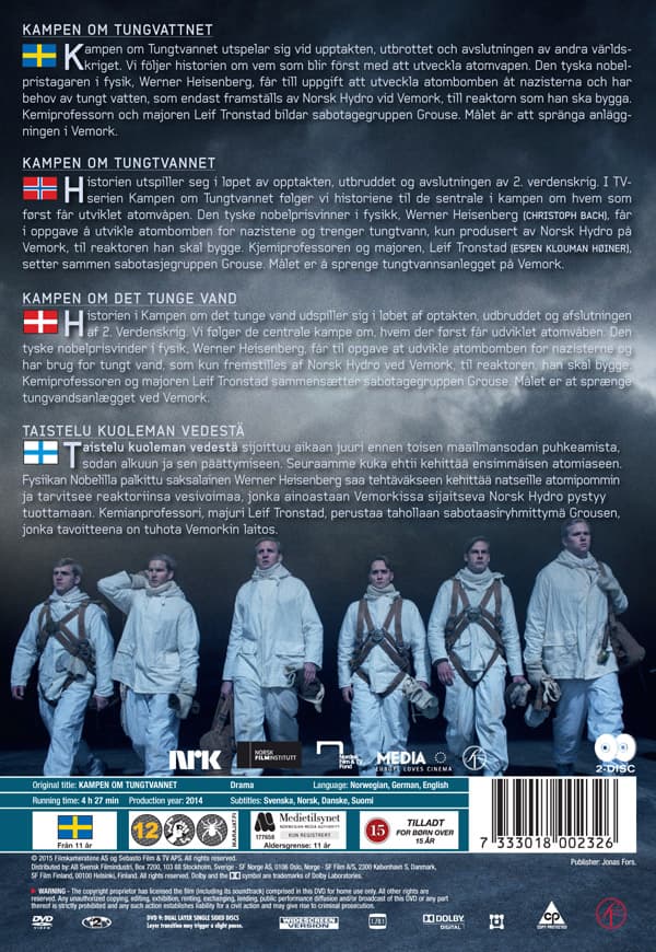 Kampen om tungtvannet - Miniserien (2 DVD)