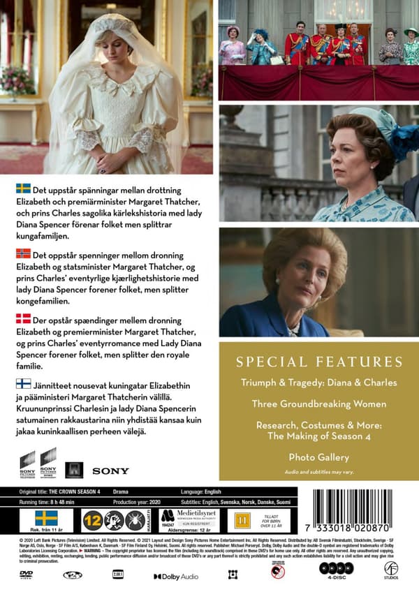 The Crown / Säsong 4 (4 DVD)