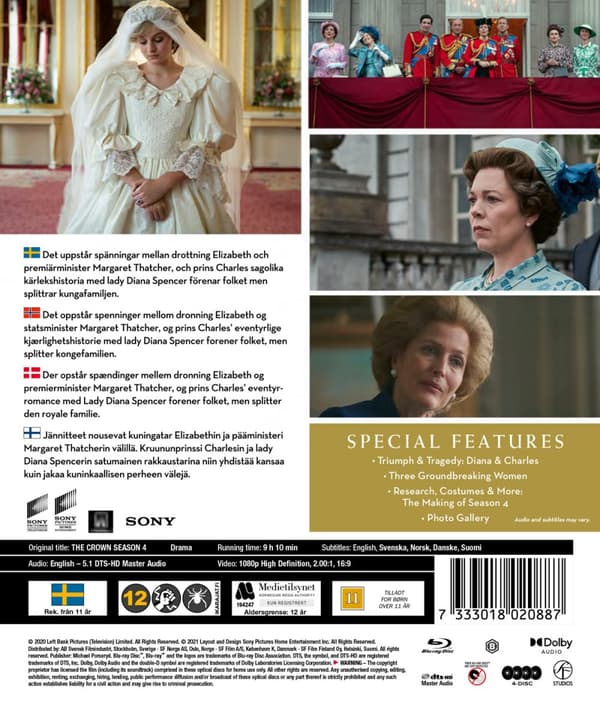 The Crown / Säsong 4 (4 Blu-ray)