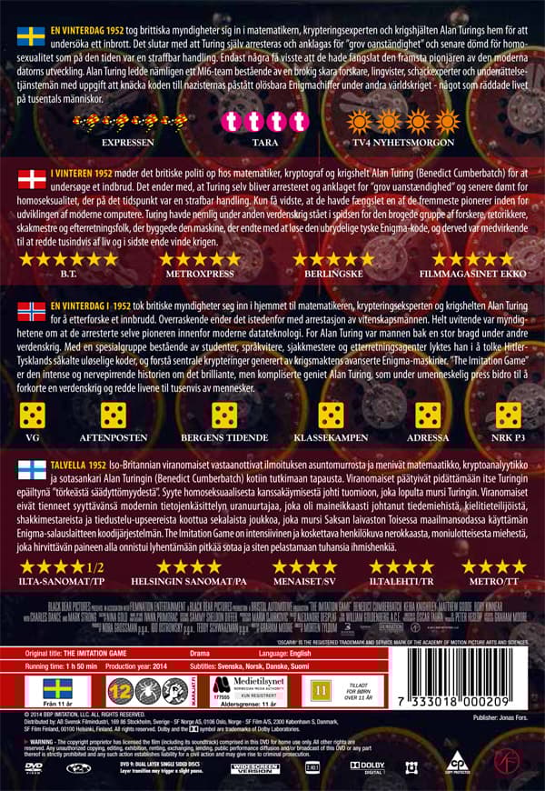 The imitation game (DVD)