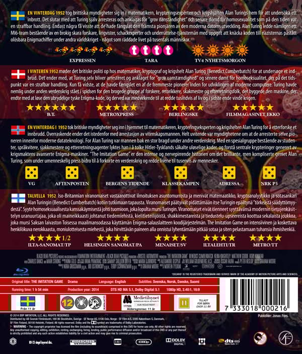 The imitation game (Blu-ray)