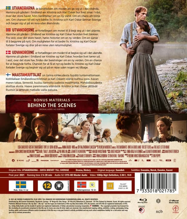 Utvandrarna - Sista brevet till Sverige (Blu-ray)