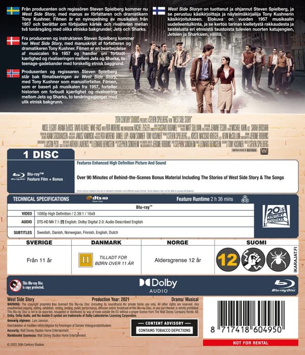 West side story (2021) (Blu-ray)