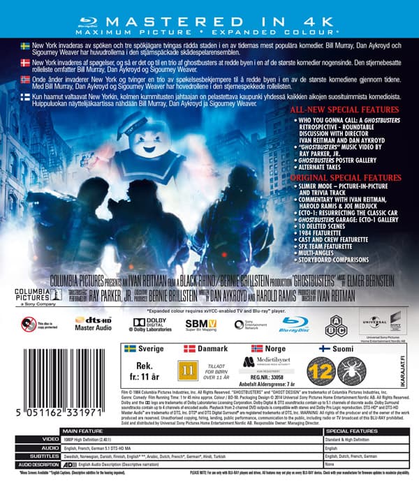 Ghostbusters 1 (Blu-ray)