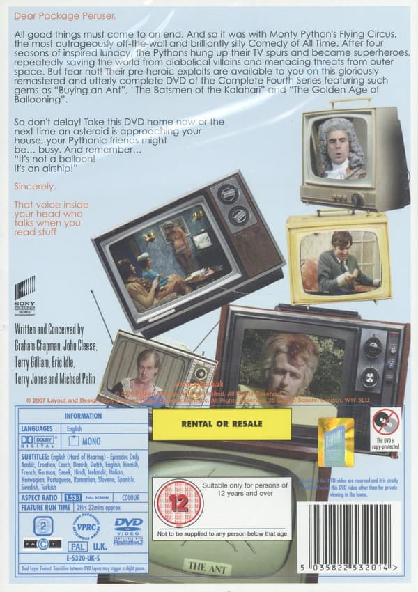 Monty Python's Flying Circus: Säsong 4 (DVD)