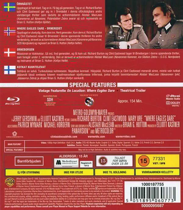Clint Eastwood / Örnnästet (Blu-ray)