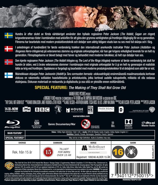 They shall not grow old (Blu-ray)