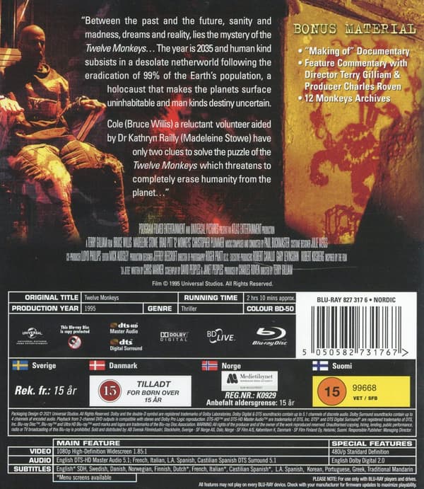 De 12 Apornas arme (Blu-ray)