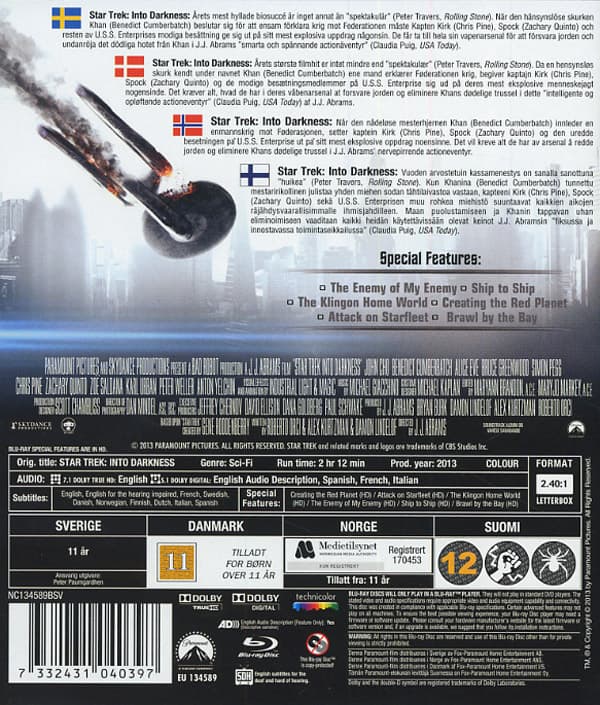 Star Trek 12 / Into darkness (Blu-ray)