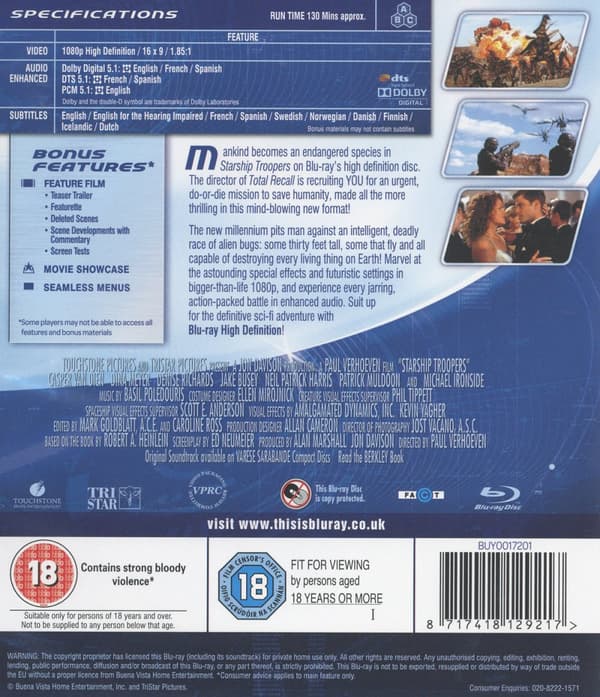 Starship troopers (Blu-ray)