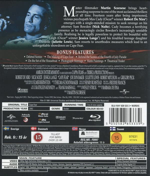 Cape Fear (Blu-ray)