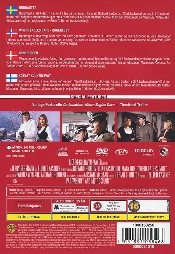 Clint Eastwood / Örnnästet (DVD)