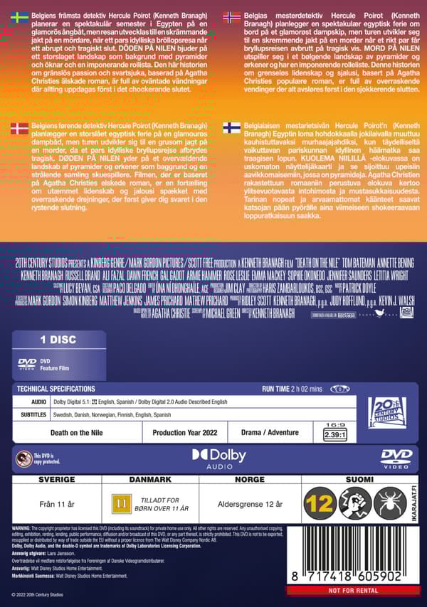 Döden på Nilen (DVD)