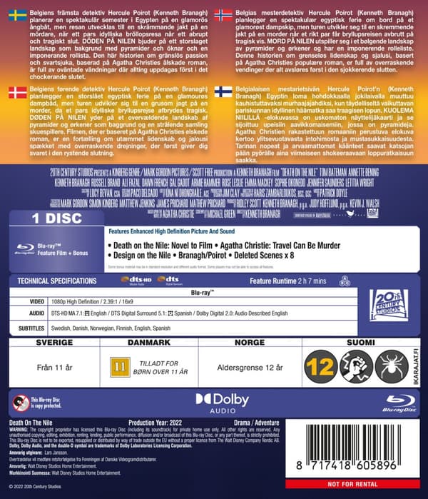 Döden på Nilen (Blu-ray)