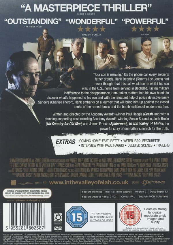 In the valley of Elah (Ej svensk text) (DVD)