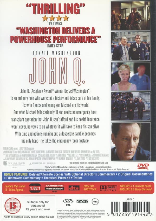 John Q (Ej svensk text) (DVD)