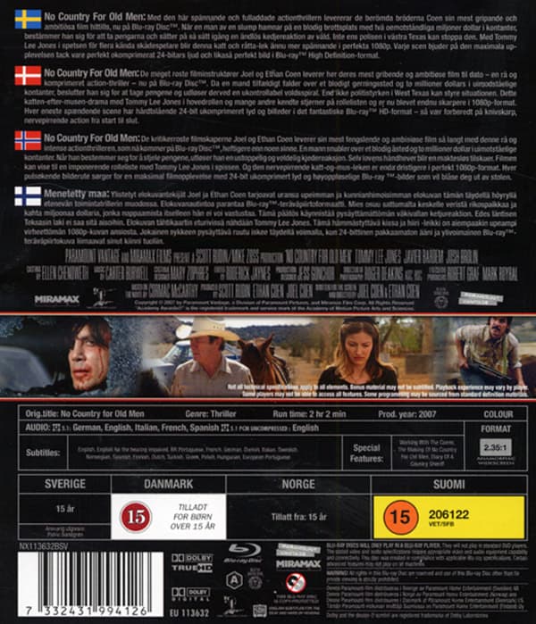 No country for old men (Blu-ray)