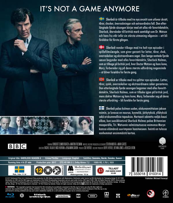 Sherlock Holmes / Säsong 4 (Blu-ray)