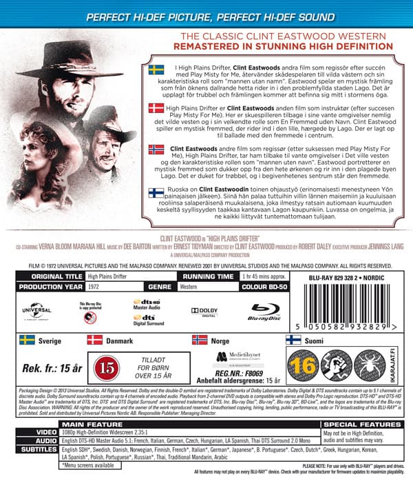 Clint Eastwood / Mannen med oxpiskan (Blu-ray)