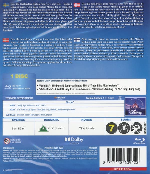 Bernard & Bianca (Blu-ray)