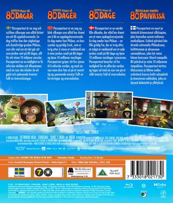 Jorden runt på 80 dagar (Blu-ray)