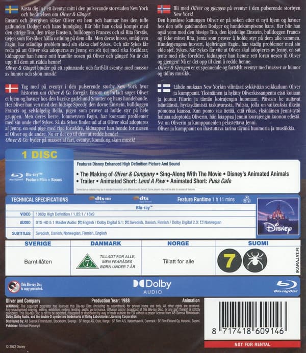 Oliver & gänget (Blu-ray)