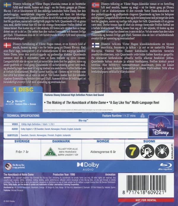 Ringaren i Notre Dame (Blu-ray)