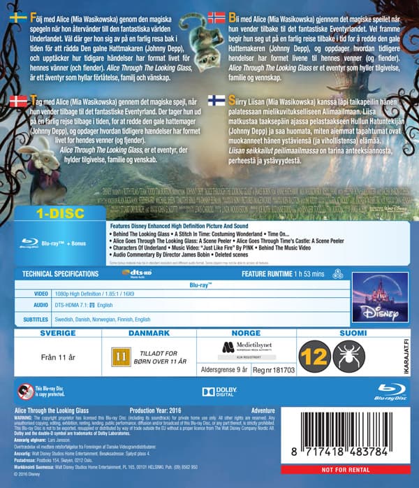 Alice i Spegellandet (Blu-ray)