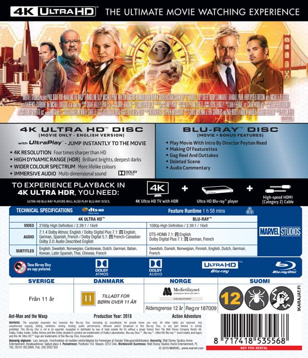 Ant-Man and the Wasp (4K Ultra HD + Blu-ray)
