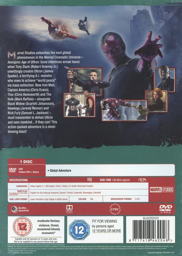 Avengers 2 / Age of Ultron (DVD)