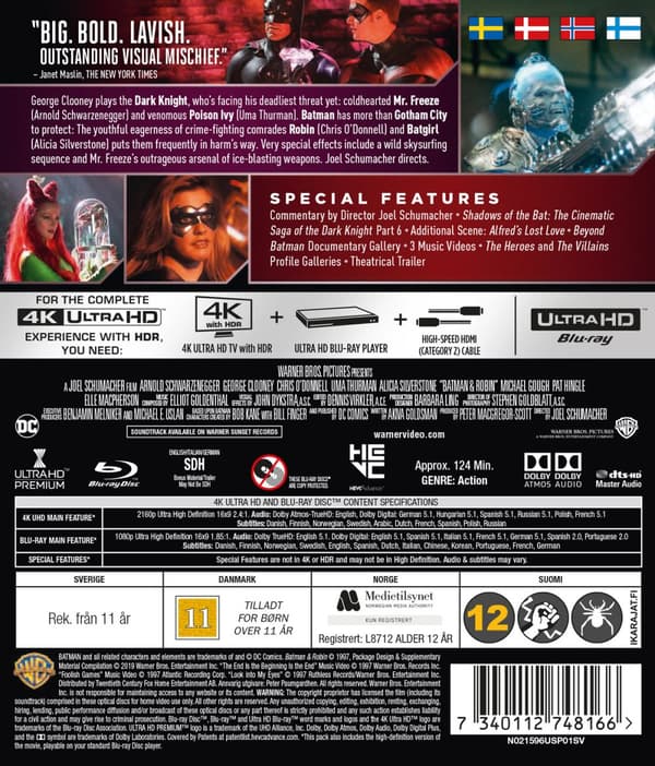 Batman & Robin (4K Ultra HD + Blu-ray)