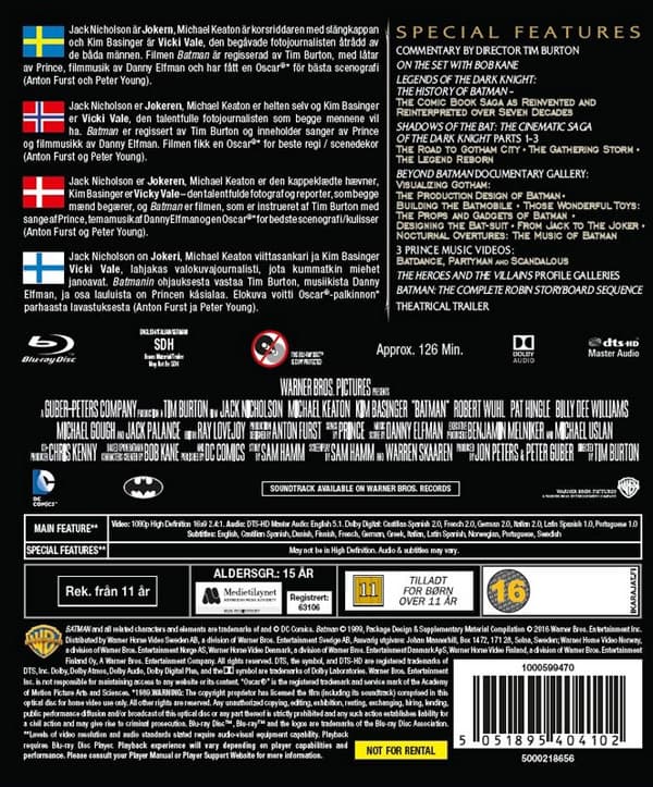 Batman - 1989 / Nyutgåva (Blu-ray)