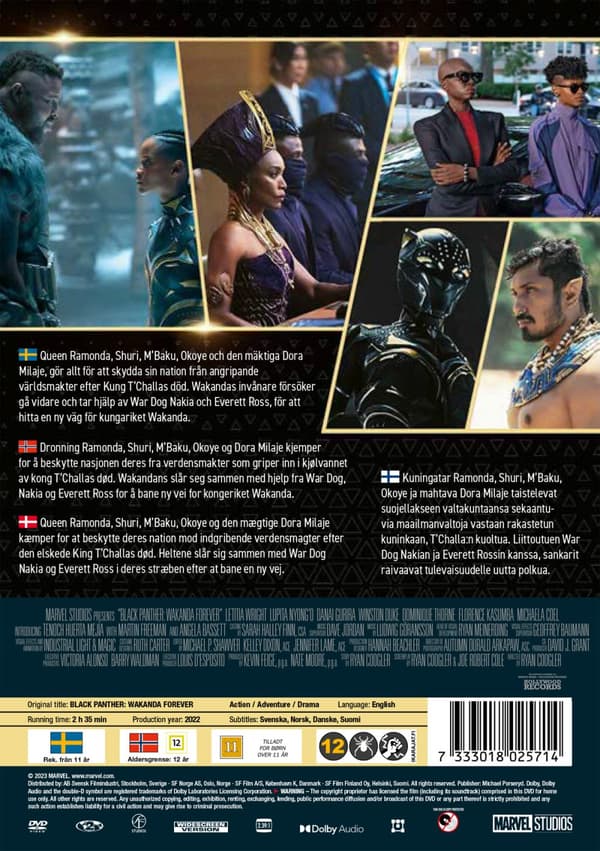 Black Panther 2 - Wakanda forever (DVD)