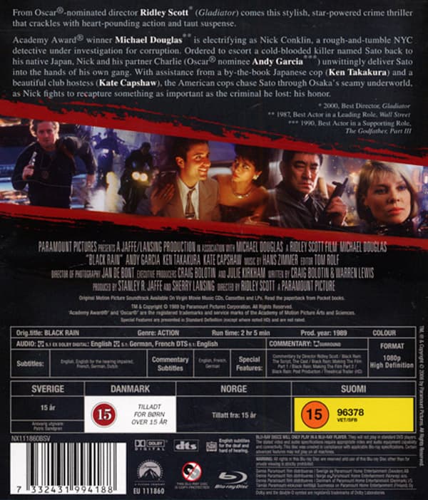 Black rain (Blu-ray)