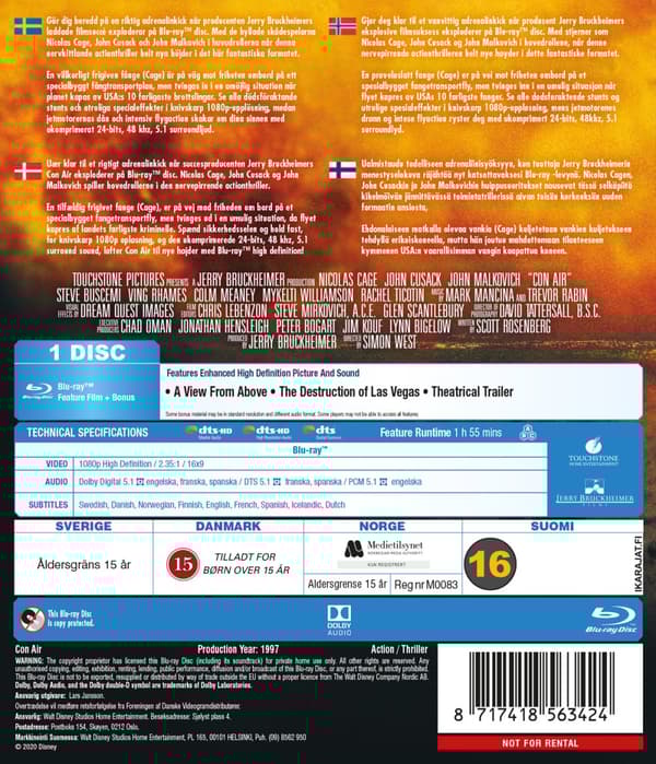 Con air (Blu-ray)