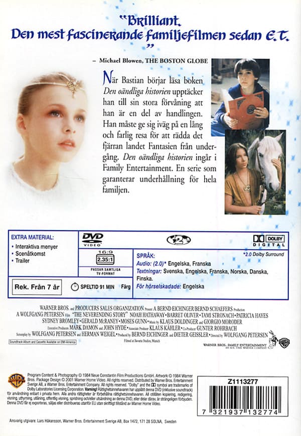 Den oändliga historien / Neverending story (DVD)