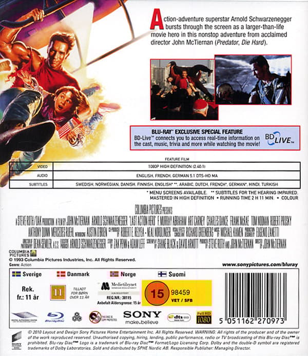 Den siste actionhjälten (Blu-ray)
